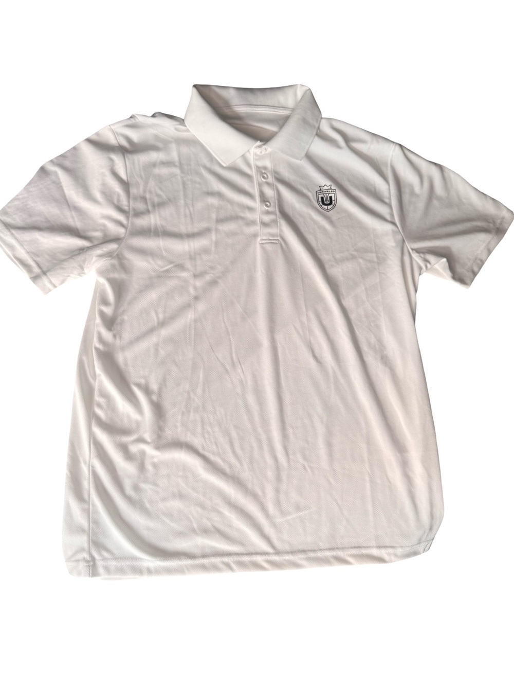 Sport-Tek White Unrivaled Basketball polo